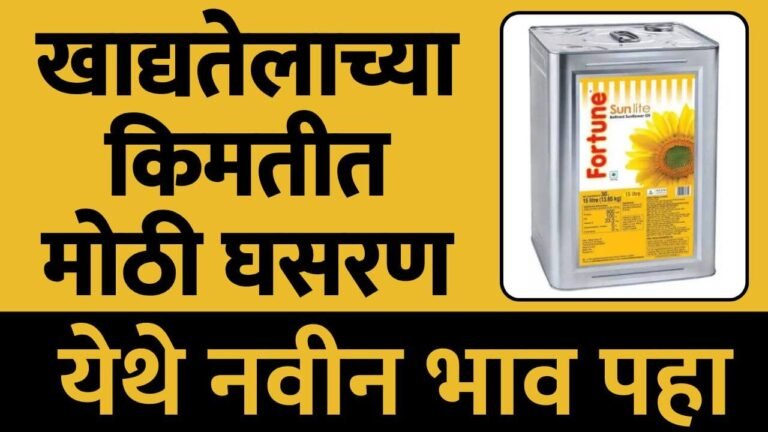 edible oil price falls